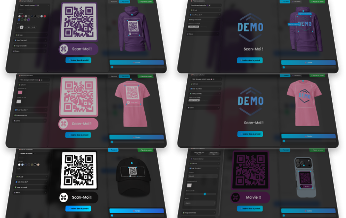 Scan-Moi Editor gestion des profils QR code